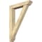 Ekena Millwork Traditional Slat Rough Sawn Bracket w/ Offset Brace, Douglas Fir, 6"W x 30"D x 42"H BKT0604X30X42TRA06RDF - alternate 1